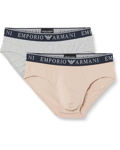 Emporio Armani Endurance 2 Pack Brief - White