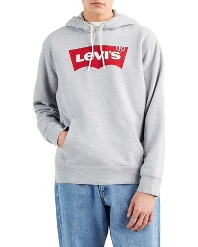 Levi's Standard Graphic Hoodie Co Hm Two Color - Grigio