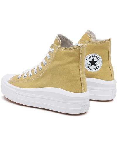 Converse Chaussures All Star Move Dunescape e Jaune - Métallisé