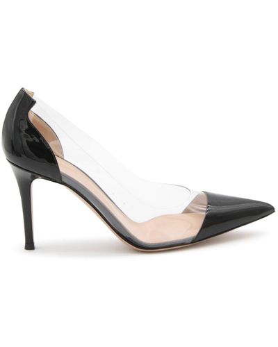 Gianvito Rossi Black Court Shoes - Metallic