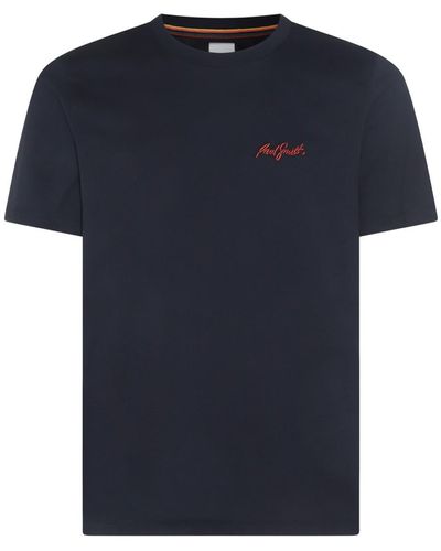 Paul Smith And Cotton T-Shirt - Blue