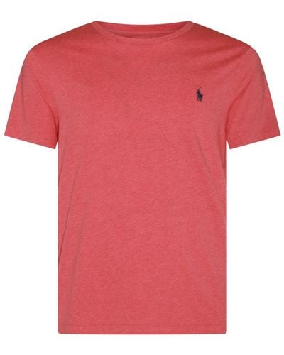 Polo Ralph Lauren Red Cotton T-shirt - Pink
