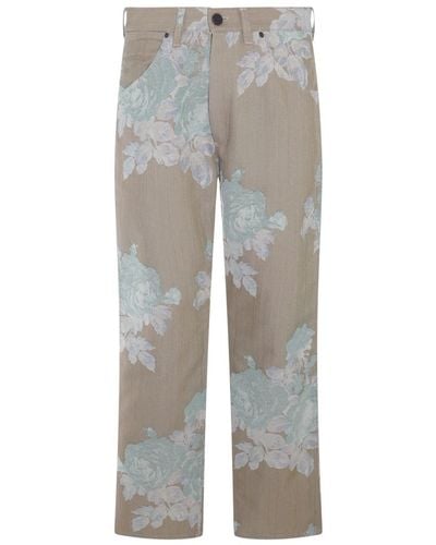 Vivienne Westwood Multicolour Cotton Trousers - Grey