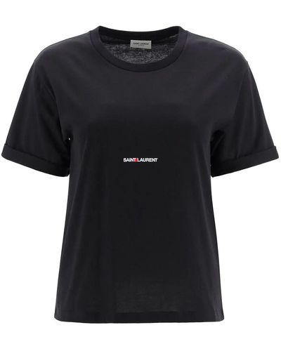 Saint Laurent Cotton T-shirt - Black