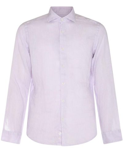 Altea Violet Linen Shirt - Purple