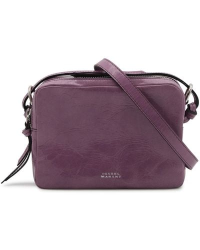 Isabel Marant Leather Wardy Camera Bag - Purple