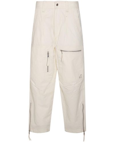 Isabel Marant Cotton Trousers - Natural