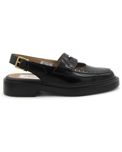 Thom Browne Leather Loafers - Black