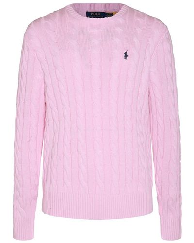 Polo Ralph Lauren Pink Cotton Knitwear
