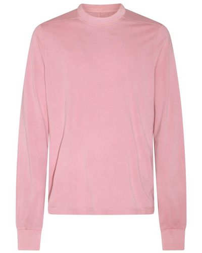 Rick Owens Cotton Sweatshirt - Pink