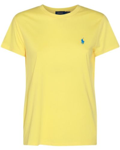Polo Ralph Lauren Yellow And Blue Cotton T-shirt