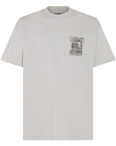 Carhartt Dark White Cotton T-shirt - Gray