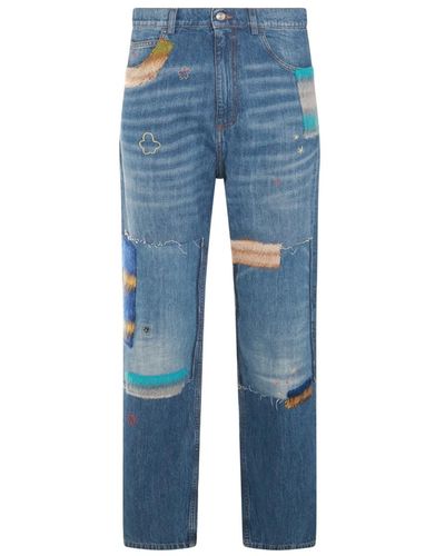 Marni Blue Cotton Denim Jeans