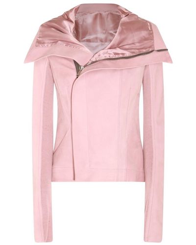 Rick Owens Leather Jacket - Pink