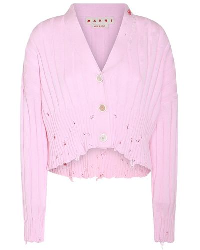 Marni Pink Cotton Knitwear