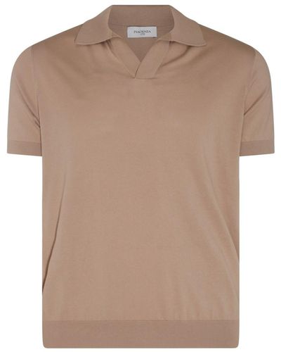 Piacenza Cashmere Cotton Polo Shirt - Brown