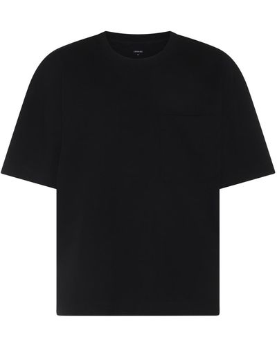 Lemaire Cotton-linen Blend T-shirt - Black