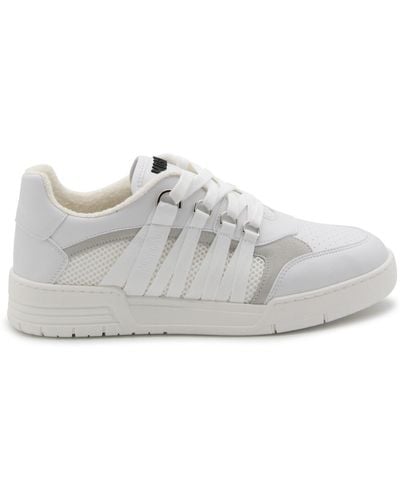 Moschino Leather Trainers - Grey