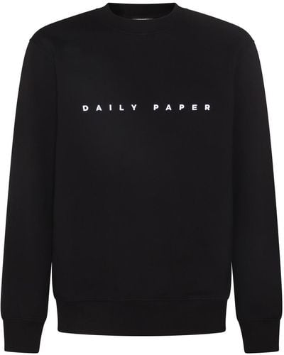 Daily Paper Black Cotton Sweatshirt