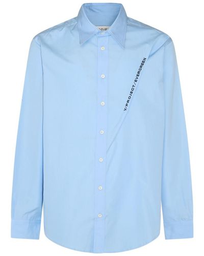 Y. Project Light Blue Cotton Shirt
