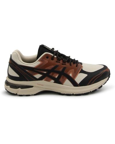 Asics Vanilla And Black Terrain Gel Sneakers - Brown