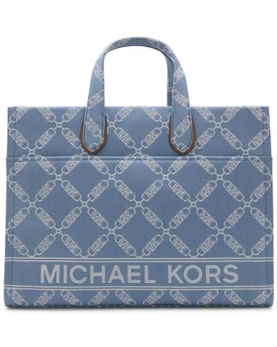 MICHAEL Michael Kors Color Canvas Blauwe Tote Bag - Blue