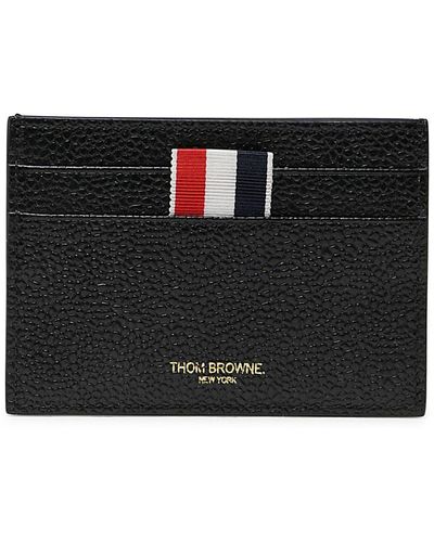 Thom Browne Leather Cardholder - Black