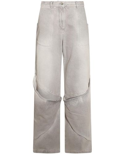 The Attico Grey Cotton Denim Jeans