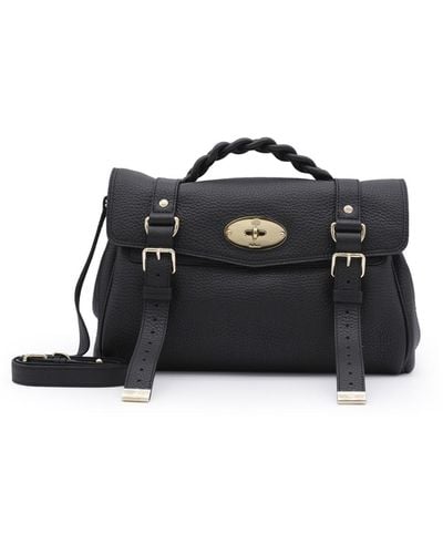 Mulberry Leather Alexa Handle Bag - Black