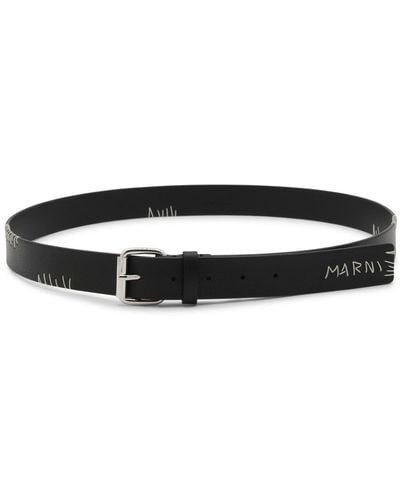 Marni Leather Belt - Black