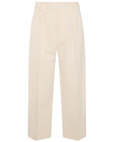 Loro Piana Linen Trousers - Natural