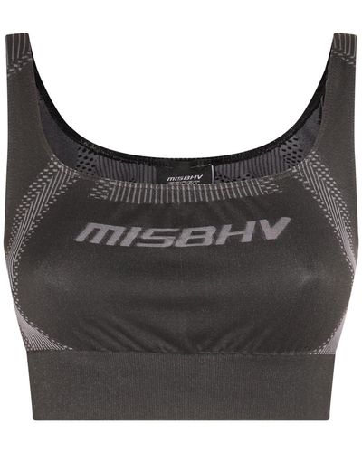 MISBHV Muted Stretch Sport Bra Top - Black