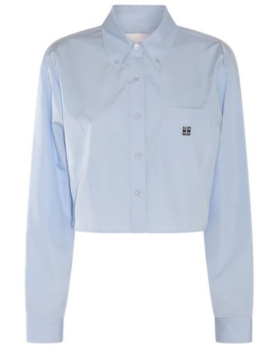 Givenchy Light Blue Cotton Shirt