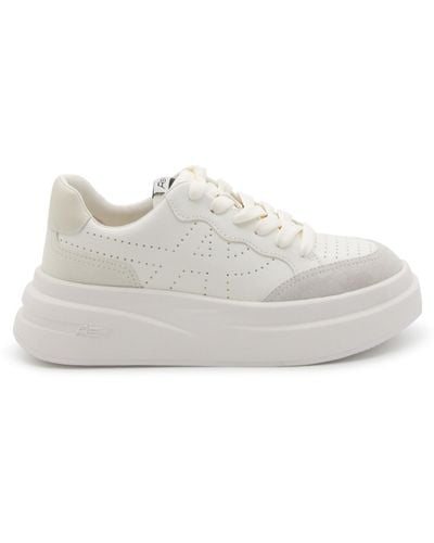 Ash White And Talc Leather Sneakers