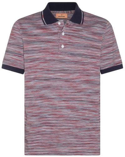 Missoni Red Cotton Polo Shirt - Purple