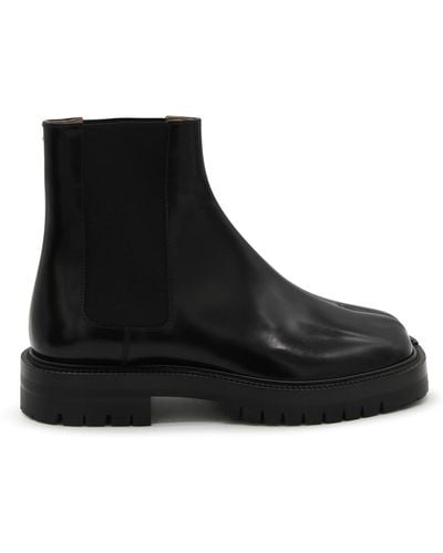 Maison Margiela Leather Boots - Black