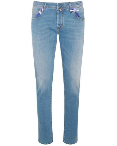 Jacob Cohen Light Cotton Denim Jeans - Blue