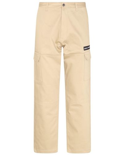 Daily Paper Beige Cotton Pants - Natural