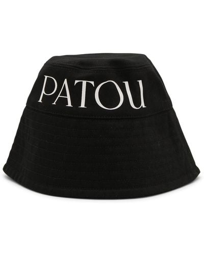 Patou And White Cotton Bucket Hat - Black