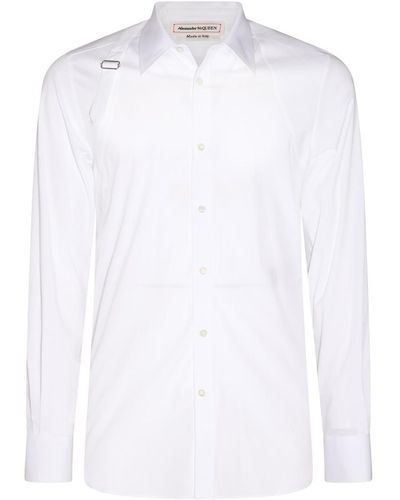 Alexander McQueen Cotton Blend Shirt - White