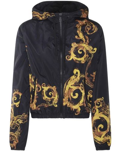 Versace Jeans Couture Black And Gold Casual Jacket