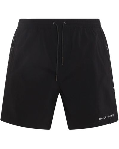Daily Paper Track Shorts - Black