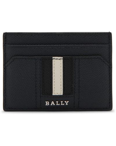 Bally Blue Leather Cardholder - Black