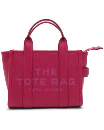 Marc Jacobs Leather The Mini Tote Bag - Purple