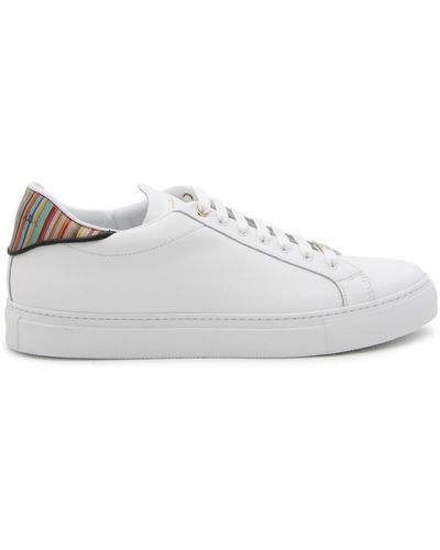 Paul Smith Leather Beck Trainers - White