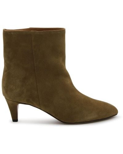 Isabel Marant Suede Deone Boots - Green