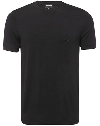 Giorgio Armani Viscose Stretch T-shirt - Black