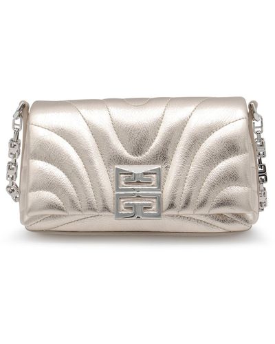 Givenchy Leather 4g Soft Micro Shoulder Bag - Metallic