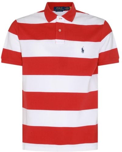 Polo Ralph Lauren Red And White Cotton Polo Shirt