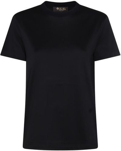 Loro Piana Blue Cotton T-shirt - Black